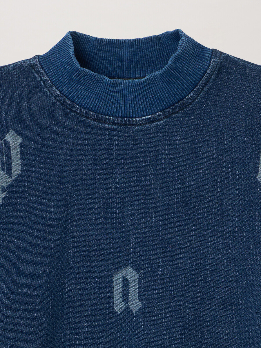 sweatshirt mit verwaschenem schriftzug