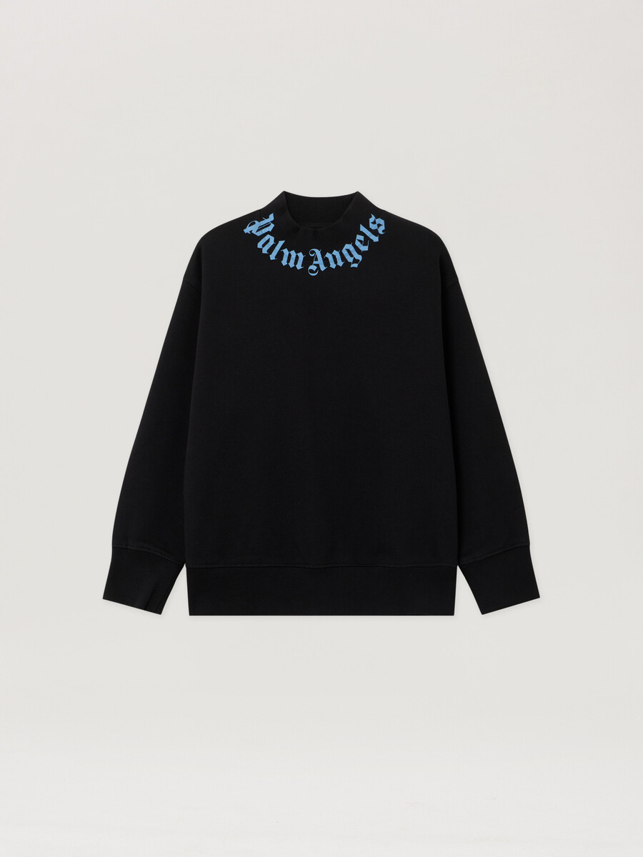 sweatshirt mit logo am kragen