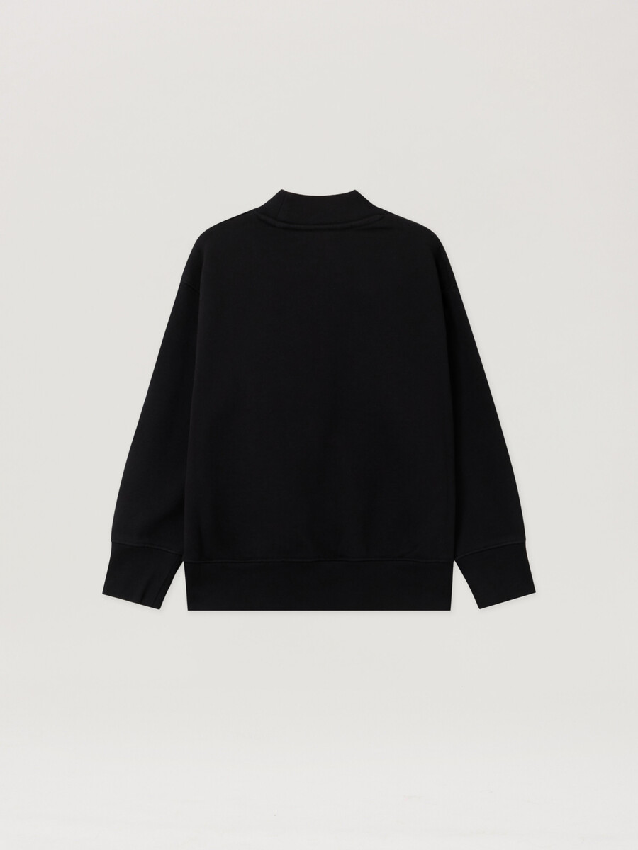 sweatshirt mit logo am kragen