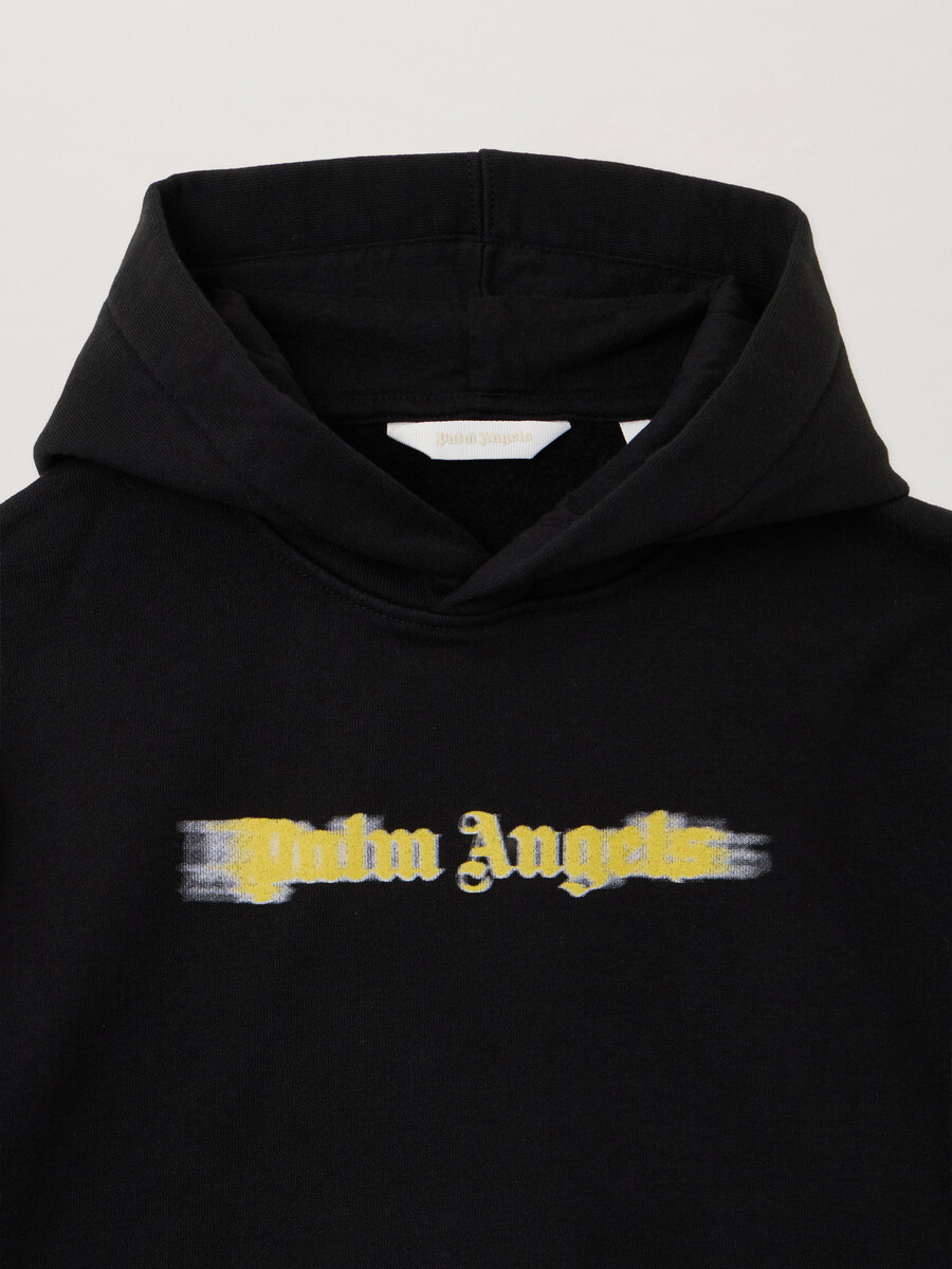 kapuzenpullover mit verschwommener logo