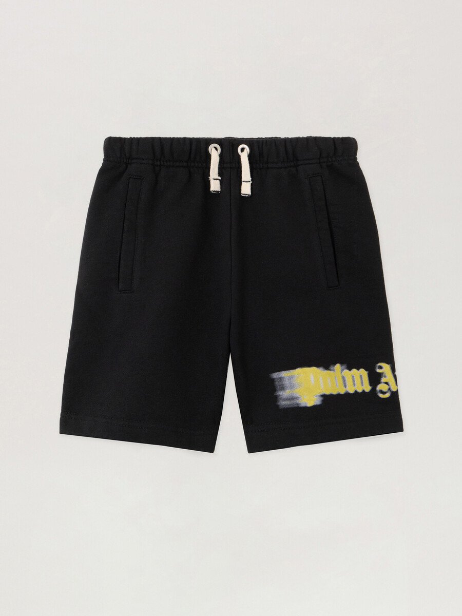 sweatshorts mit verschwommenem logo