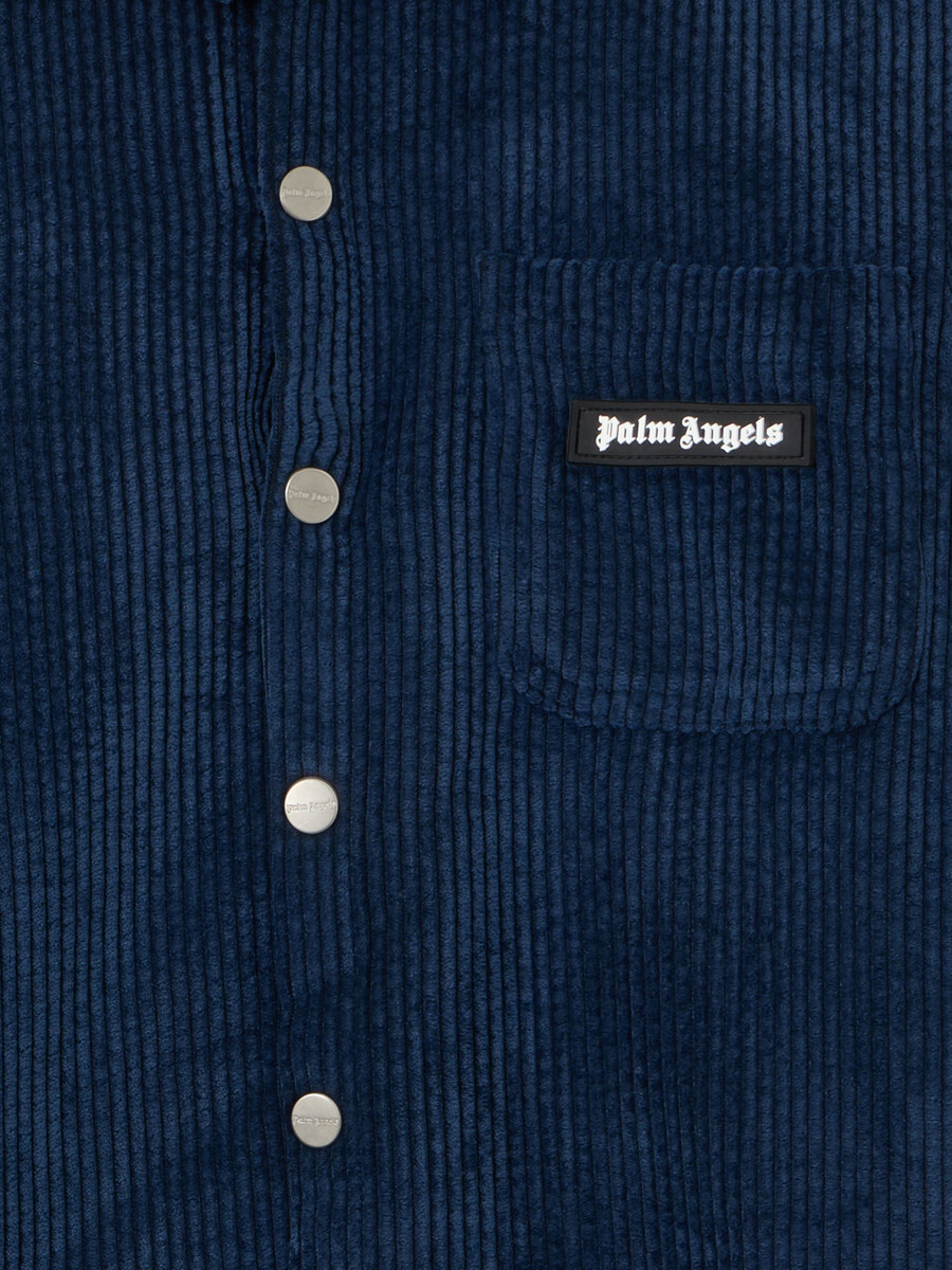 cord-hemdjacke mit kapuze