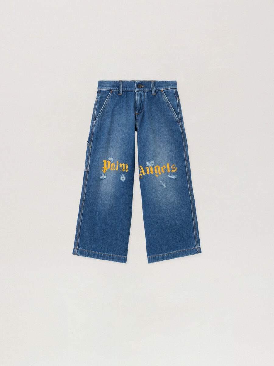 jeans mit logo-print