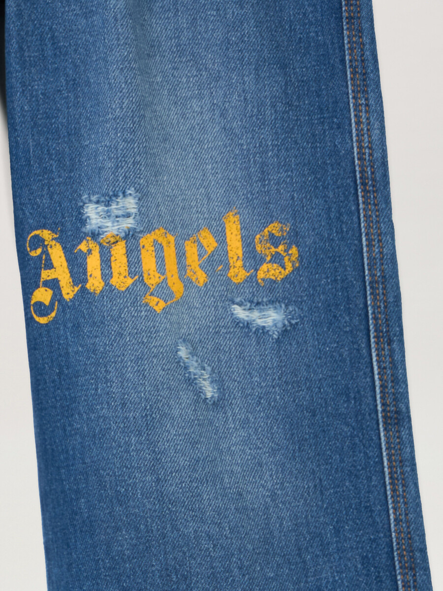 jeans mit logo-print
