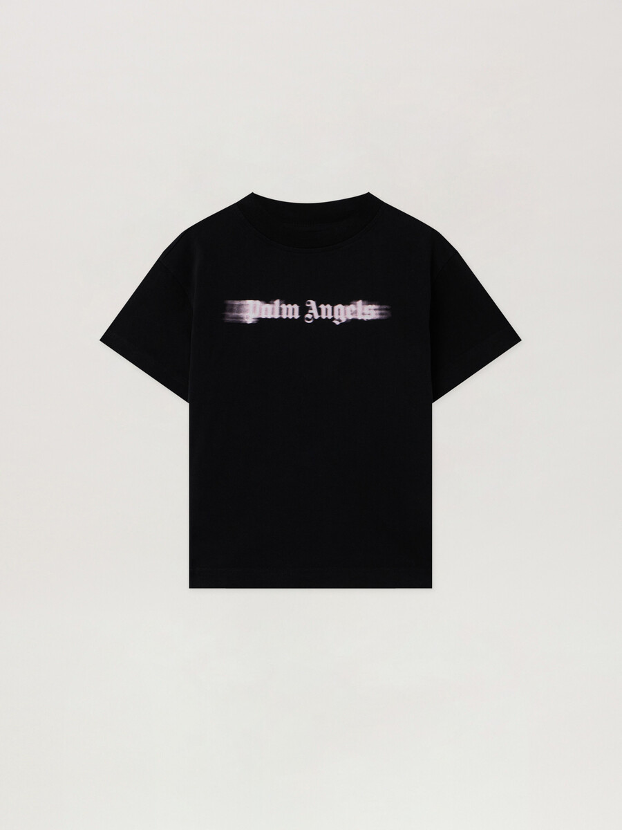 t-shirt mit verschwommenem logo