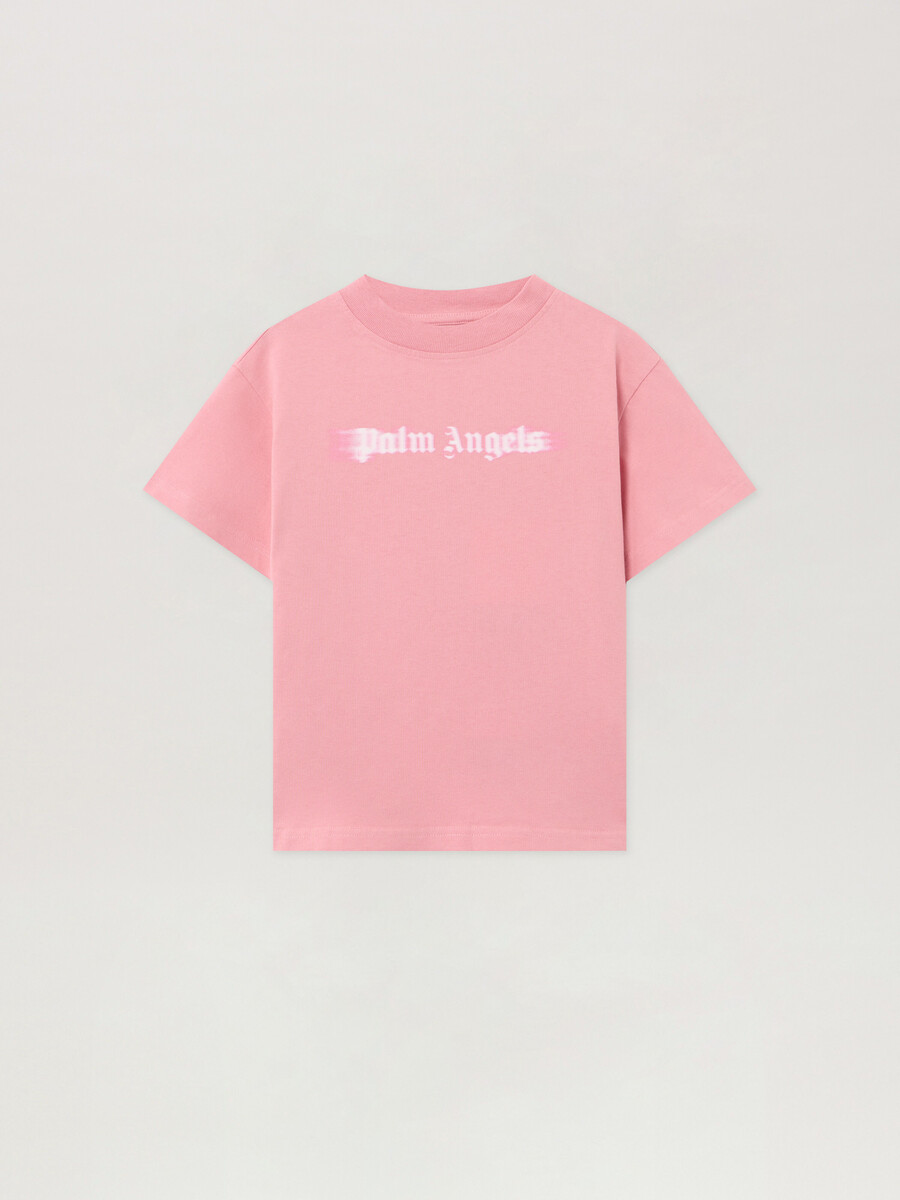 t-shirt mit verschwommenem logo