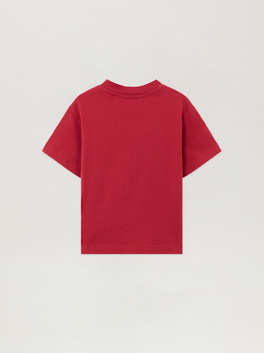 t-shirt mit nackenlogo