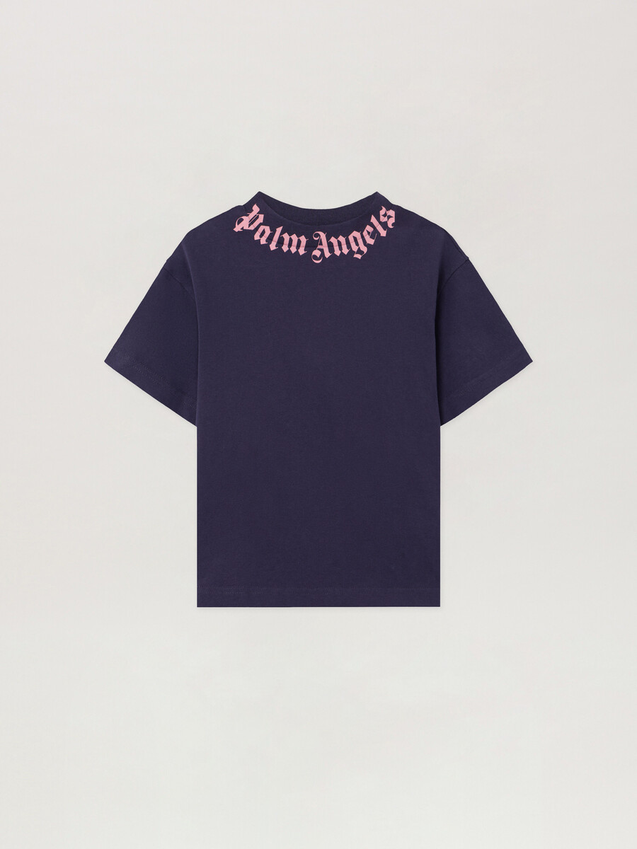 t-shirt mit nackenlogo