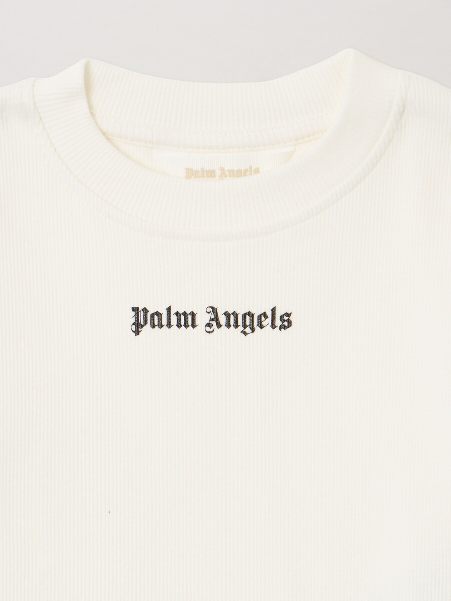 baby-t-shirt mit logo-rippstrick
