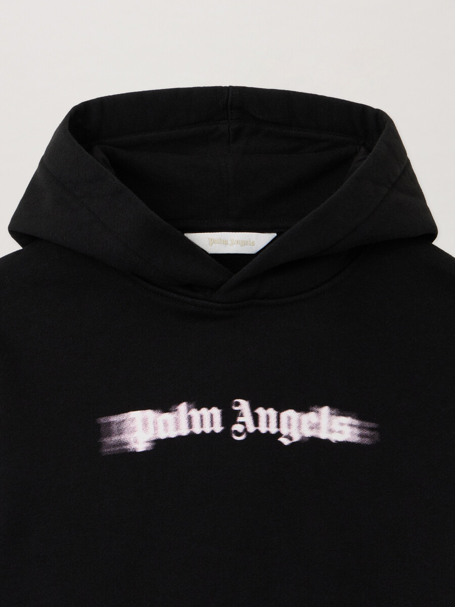 kapuzenpullover mit verschwommener logo
