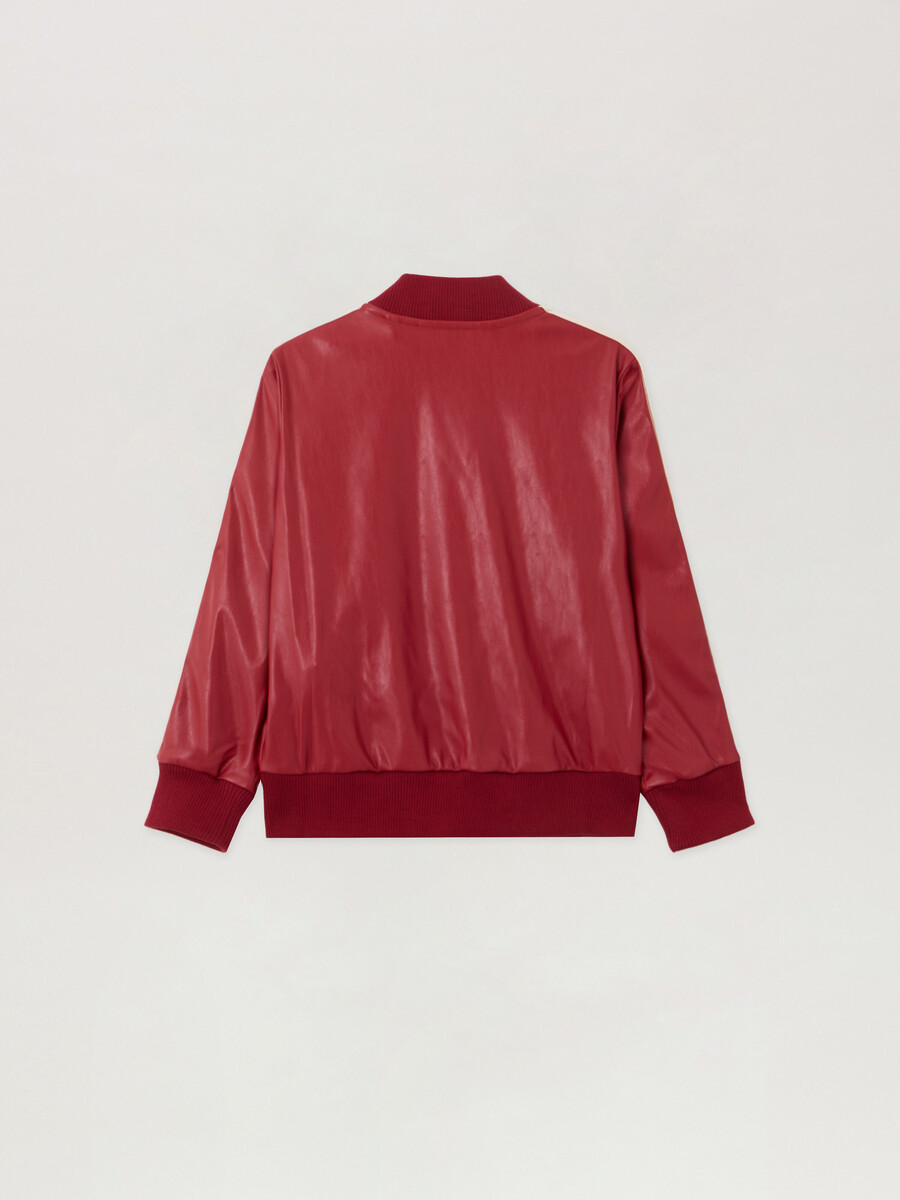 beschichtete track bomberjacke
