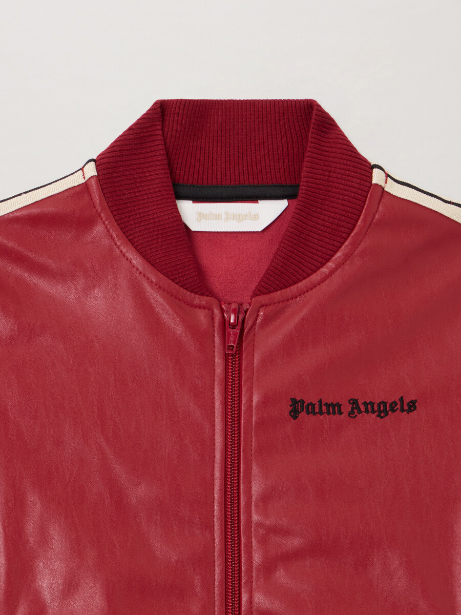 beschichtete track bomberjacke