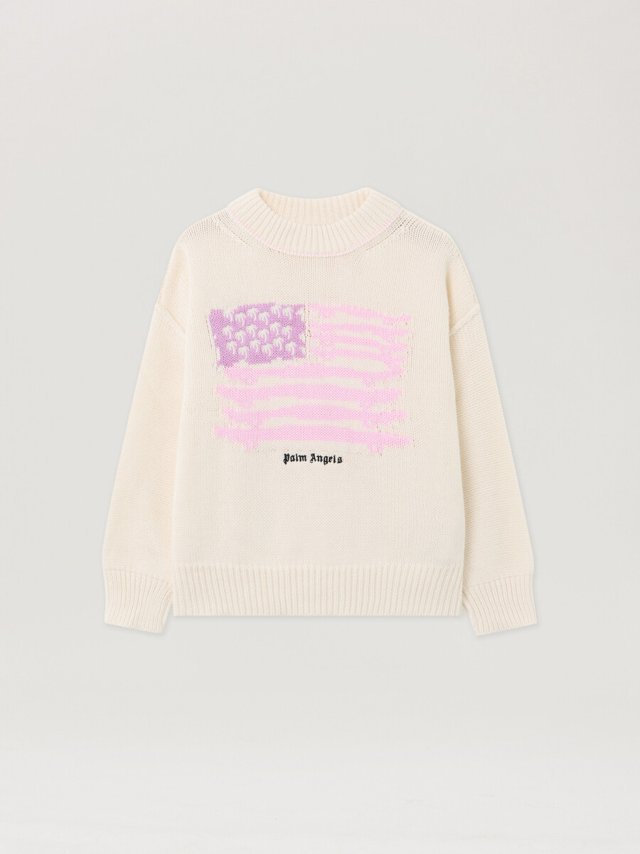 pullover mit flaggenmotiv