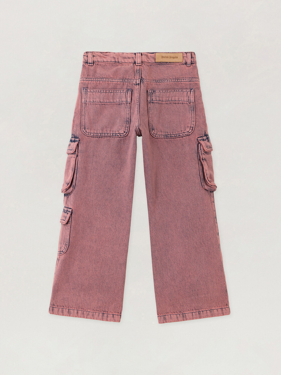 weit geschnittene cargo-jeans mit overdye-effekt