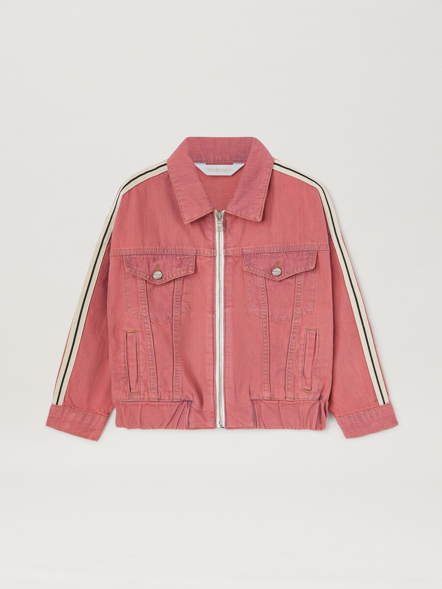 overlogo track chambray jkt rose pink ro