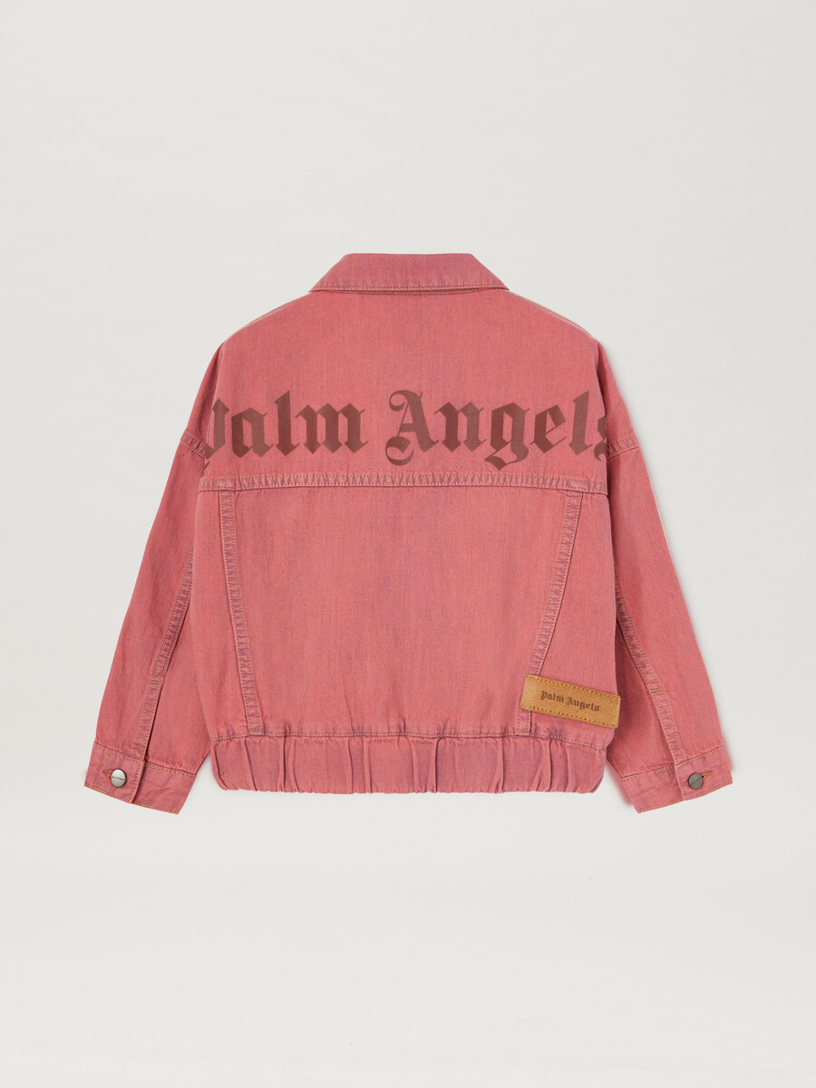 overlogo track chambray jkt rose pink ro